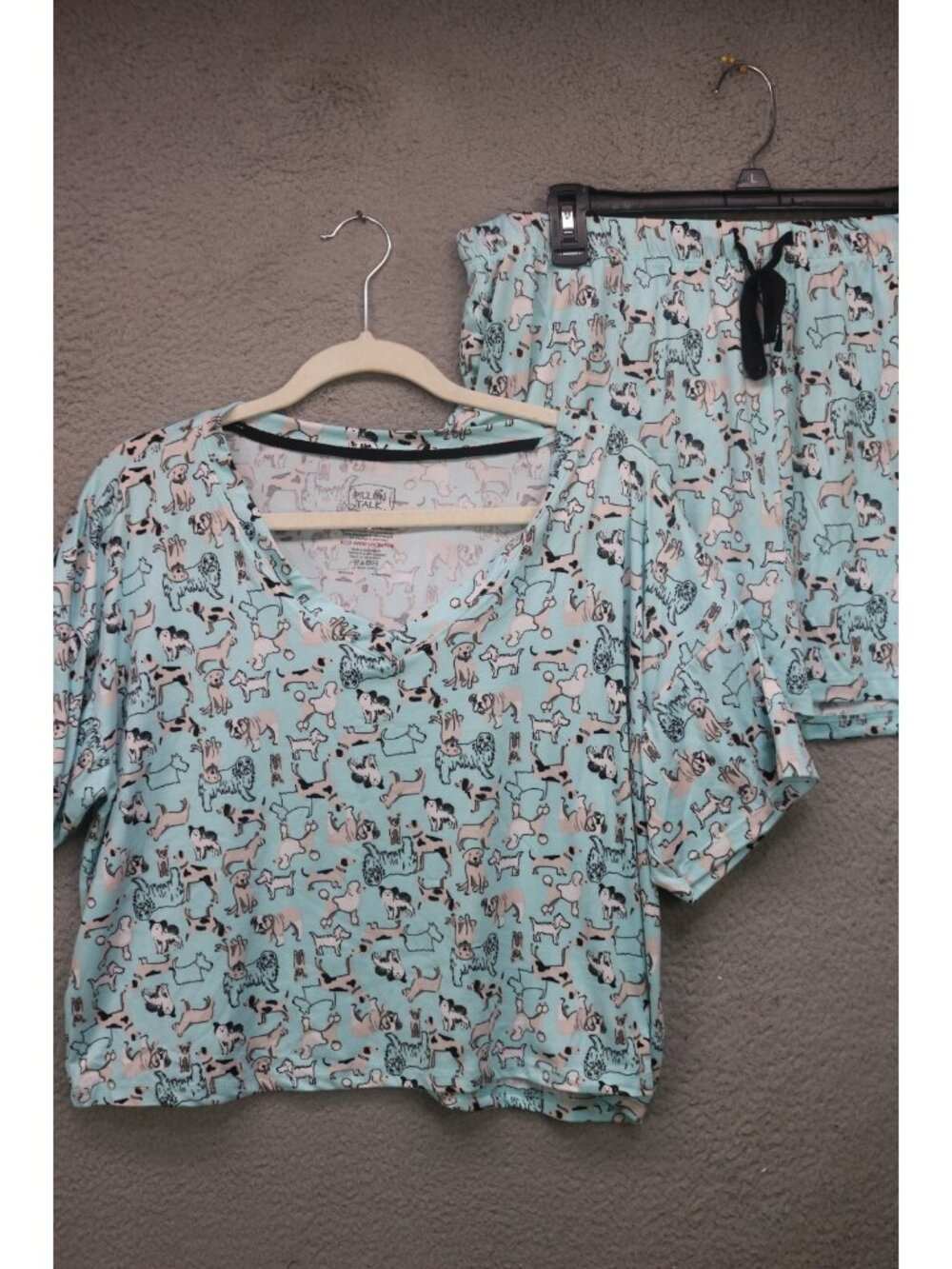 Pillow Talk Women's Pajama Set-Shorts-Size XL-Puppy Dogs-Ultra Soft-Drawstring